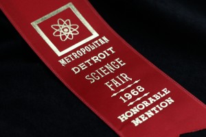 Metropolitan Detroit Science Fair ribbon 1968 - honorable mention